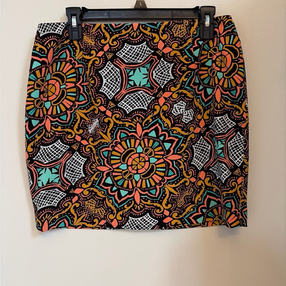 MINKPINK Black Multi Mosaic Floral Mini Skirt
